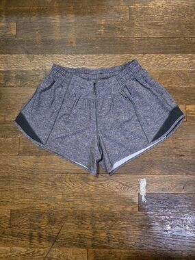 lululemon athletica Hottie Hot Shorts Joggers -sz 8 Tall Dark Gray Heather